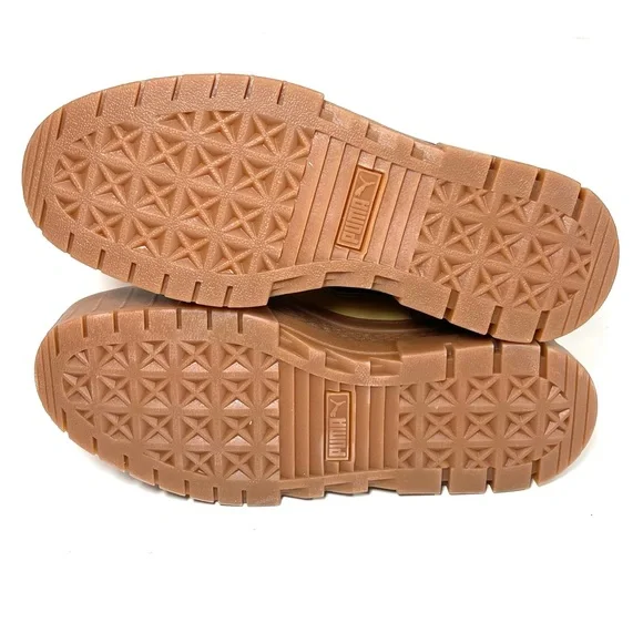 Puma Mayze Chelsea Suede Boot Women’s Size 8 Platform Gum Sole Wheat. - Picture 8 of 10